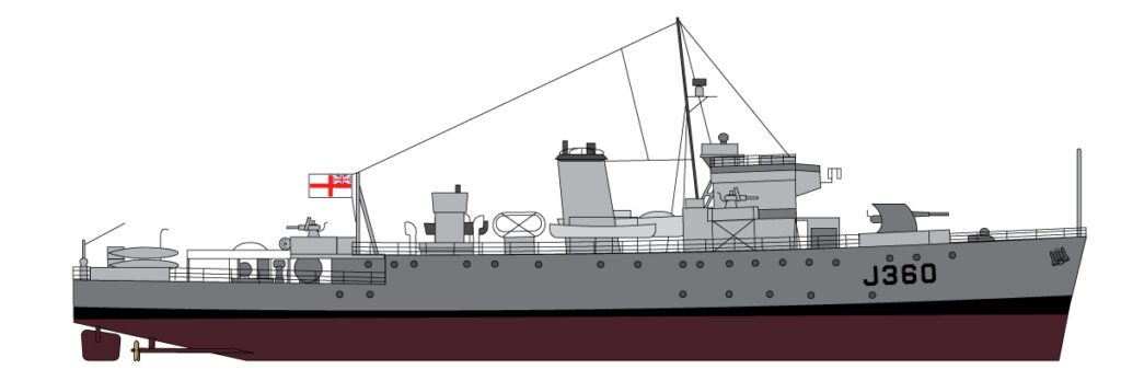 HMS Mary Rose (1943) J360