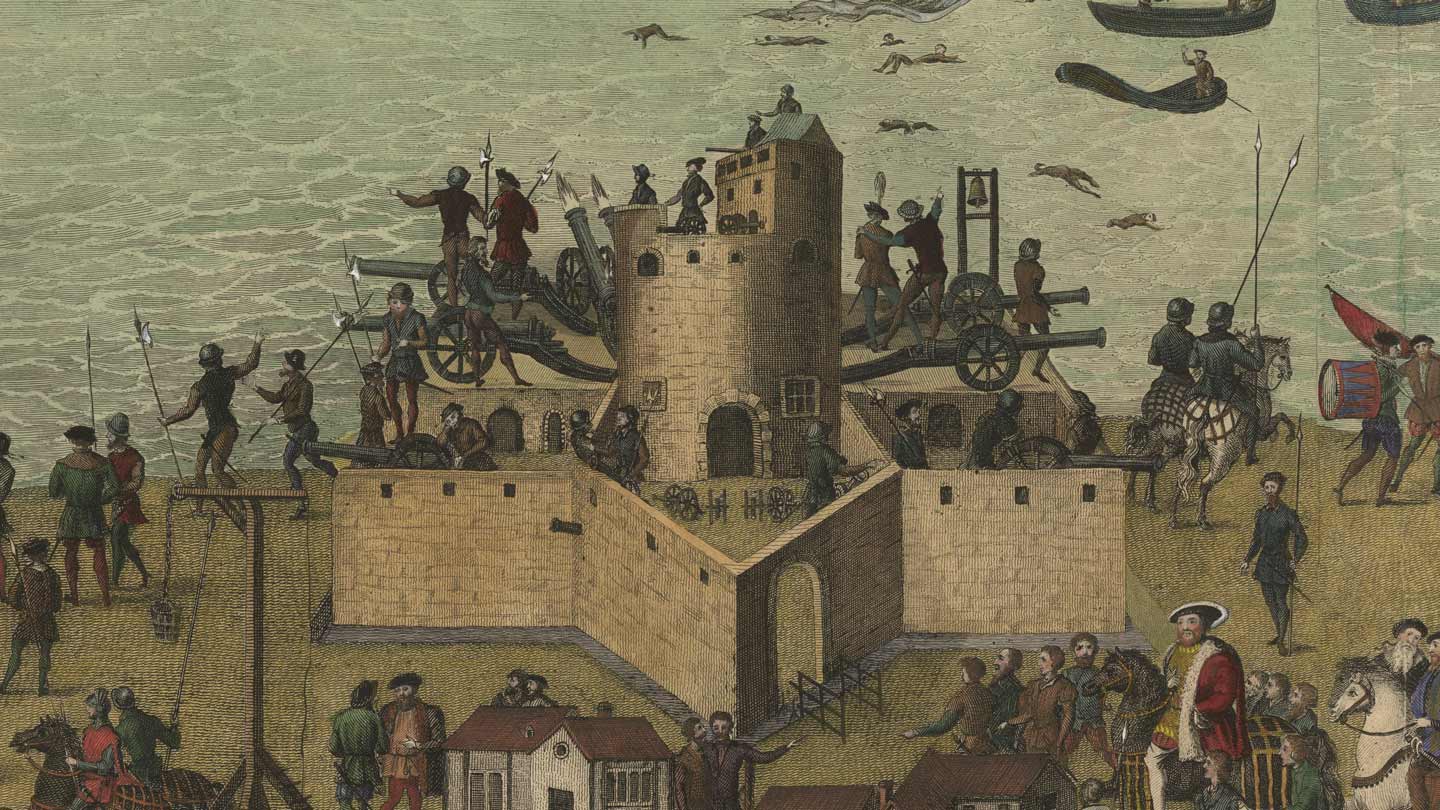 SouthseaSouthsea Castle as it appeared in 1545, as seen on the Cowdray Engraving-Castle-header