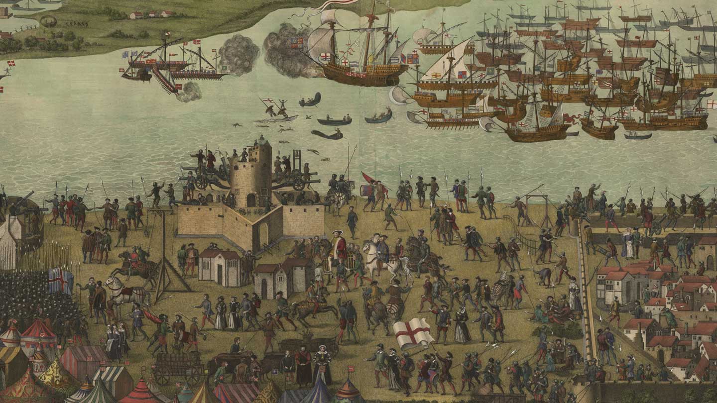 Southsea Castle and the loss of the Mary Rose in the Cowdray Engraving