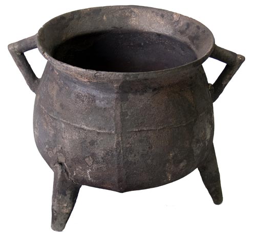 A three-legged cooking pot from the Mary Rose