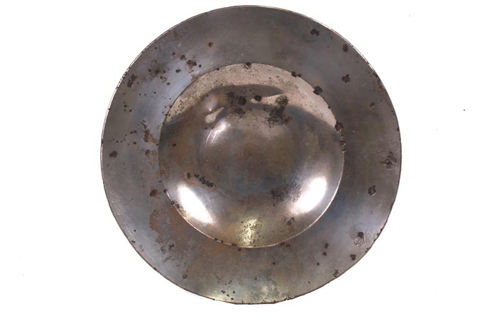 A pewter plate recovered from the Mary Rose